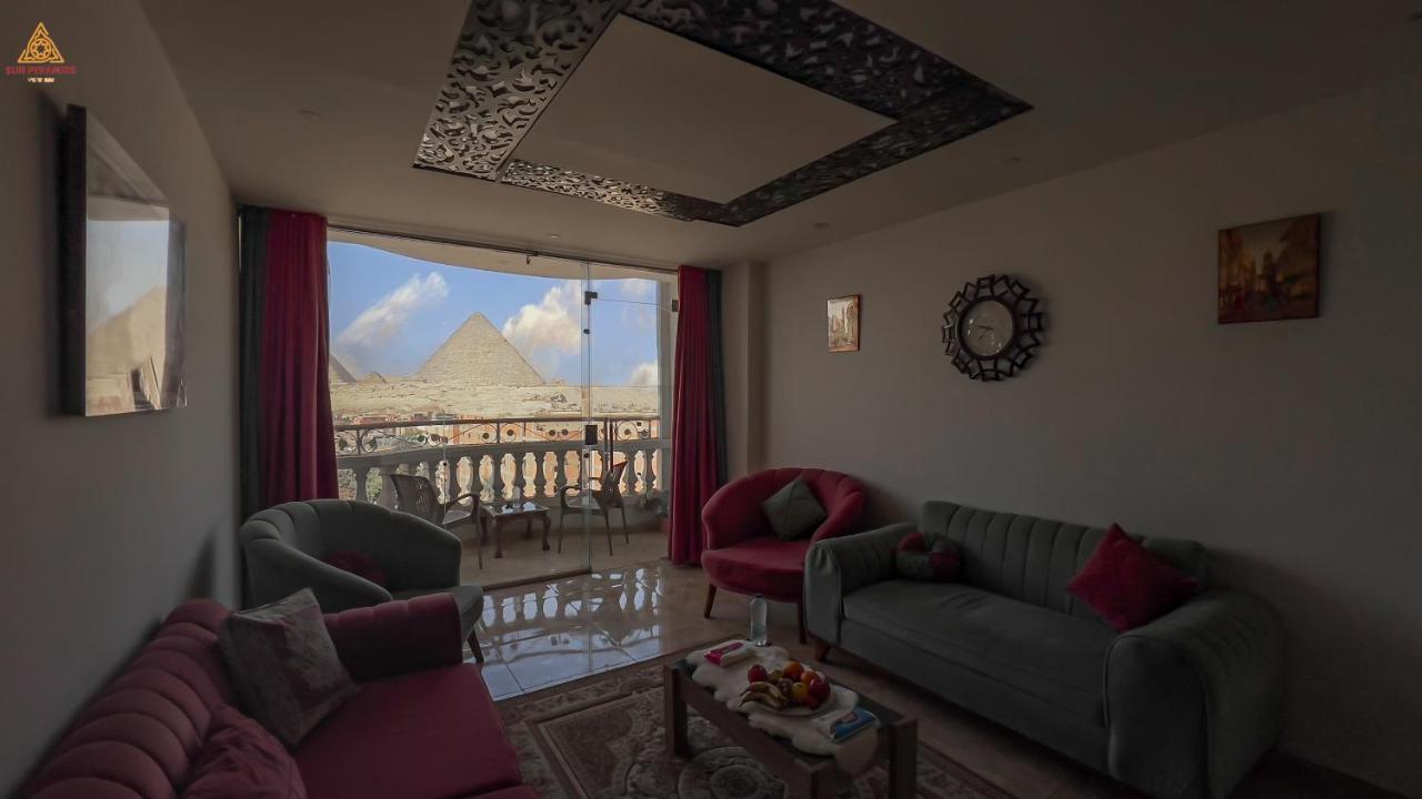 Full Pyramids View Apartment With Balcony For 8 P Kafret el-Gabal Kültér fotó