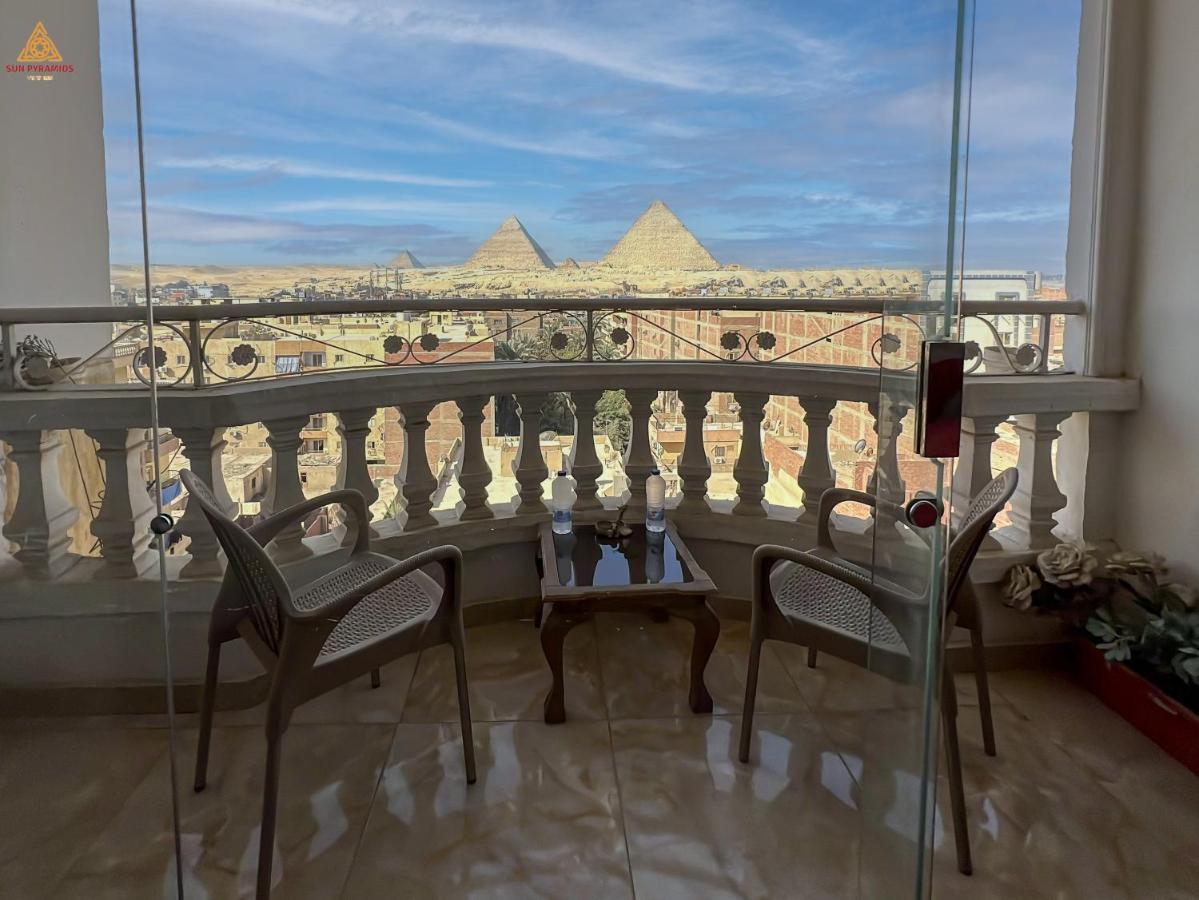 Full Pyramids View Apartment With Balcony For 8 P Kafret el-Gabal Kültér fotó