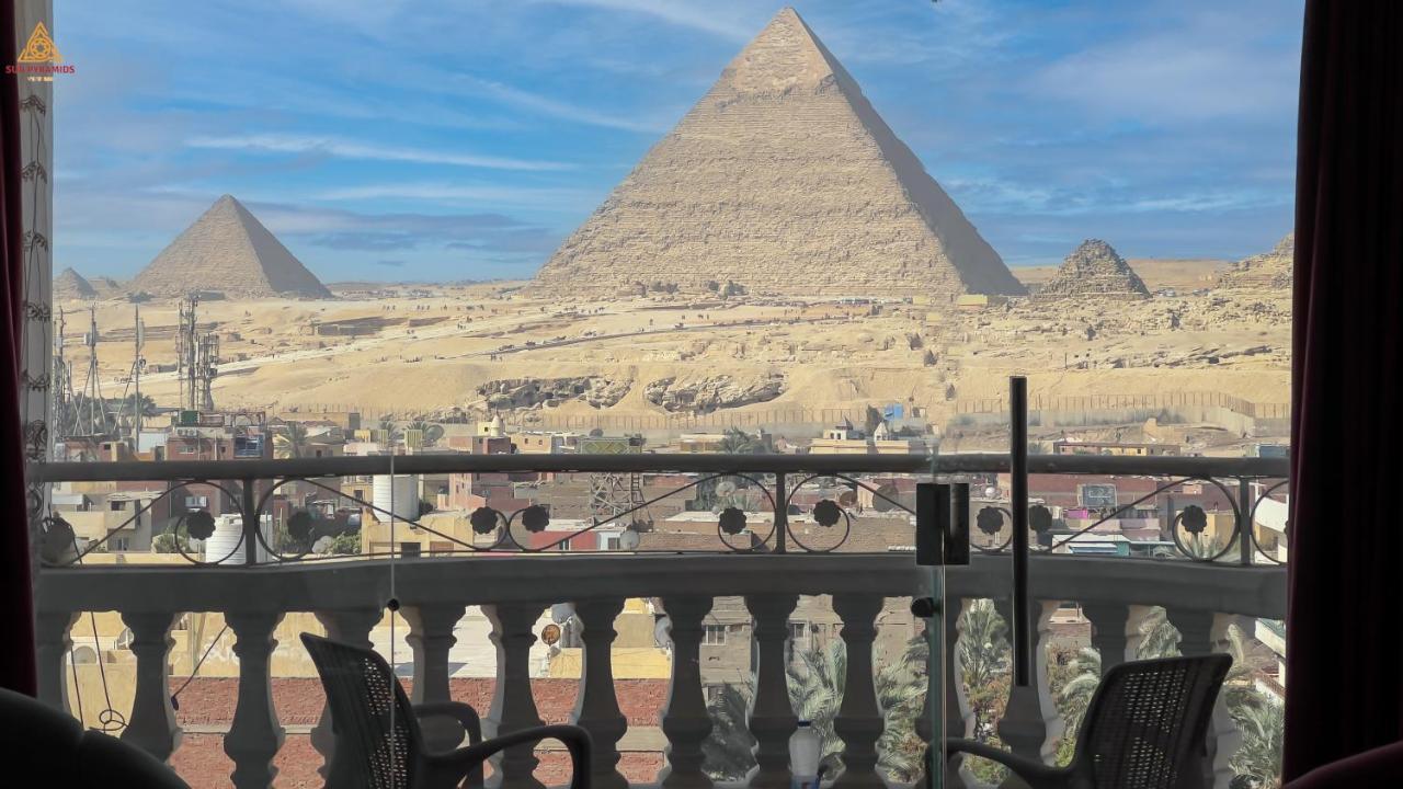 Full Pyramids View Apartment With Balcony For 8 P Kafret el-Gabal Kültér fotó